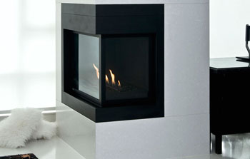 Marble fireplace