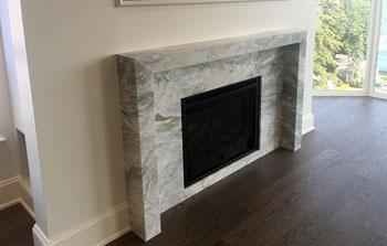 Marble fireplace