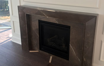 Marble fireplace