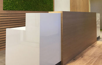 quartz reception desk